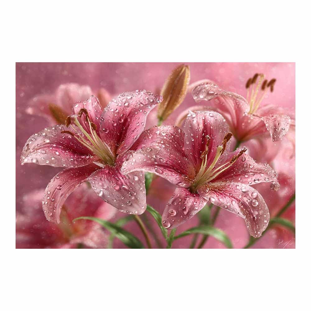 Tableau fleurs magnifiques de qualité supérieure pour salon - 7