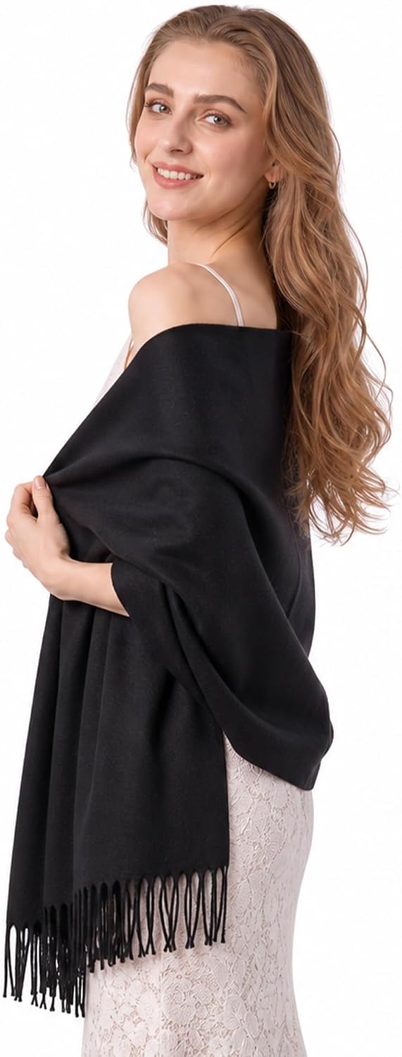 maamgic Women's Scarf Shawl Wrap Cashmere Feel Winter Scarf for Wedding