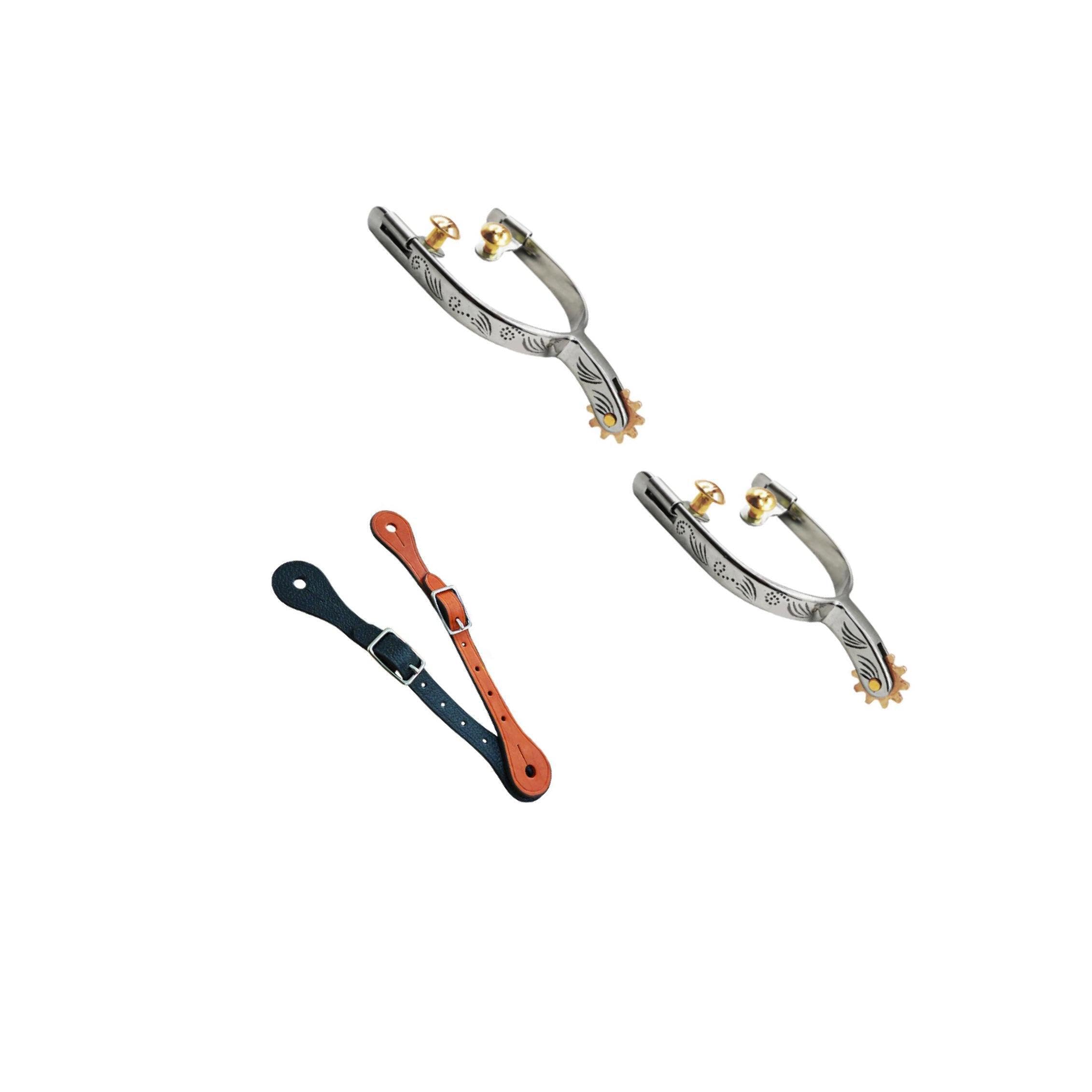 Attrezzatura Sportiva per Gare di Allenamento, speroni per Cavalli, Accessori per Equitazione Western, Stile Antico, Controllo degli speroni da Cowboy, Stile Antico,