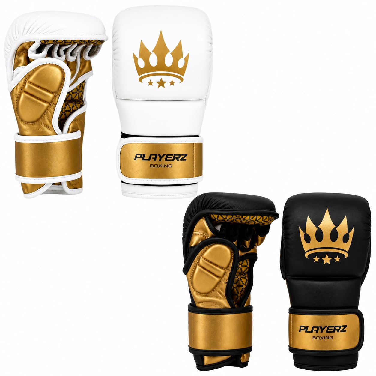 Playerz Power MMA Sparring Gloves - Premium Microfibre Gloves, Versatile Design for Combat Striking & Grappling, Enhanced Wrist Mobility with Precision Padding and secure Fit (Xlarge)