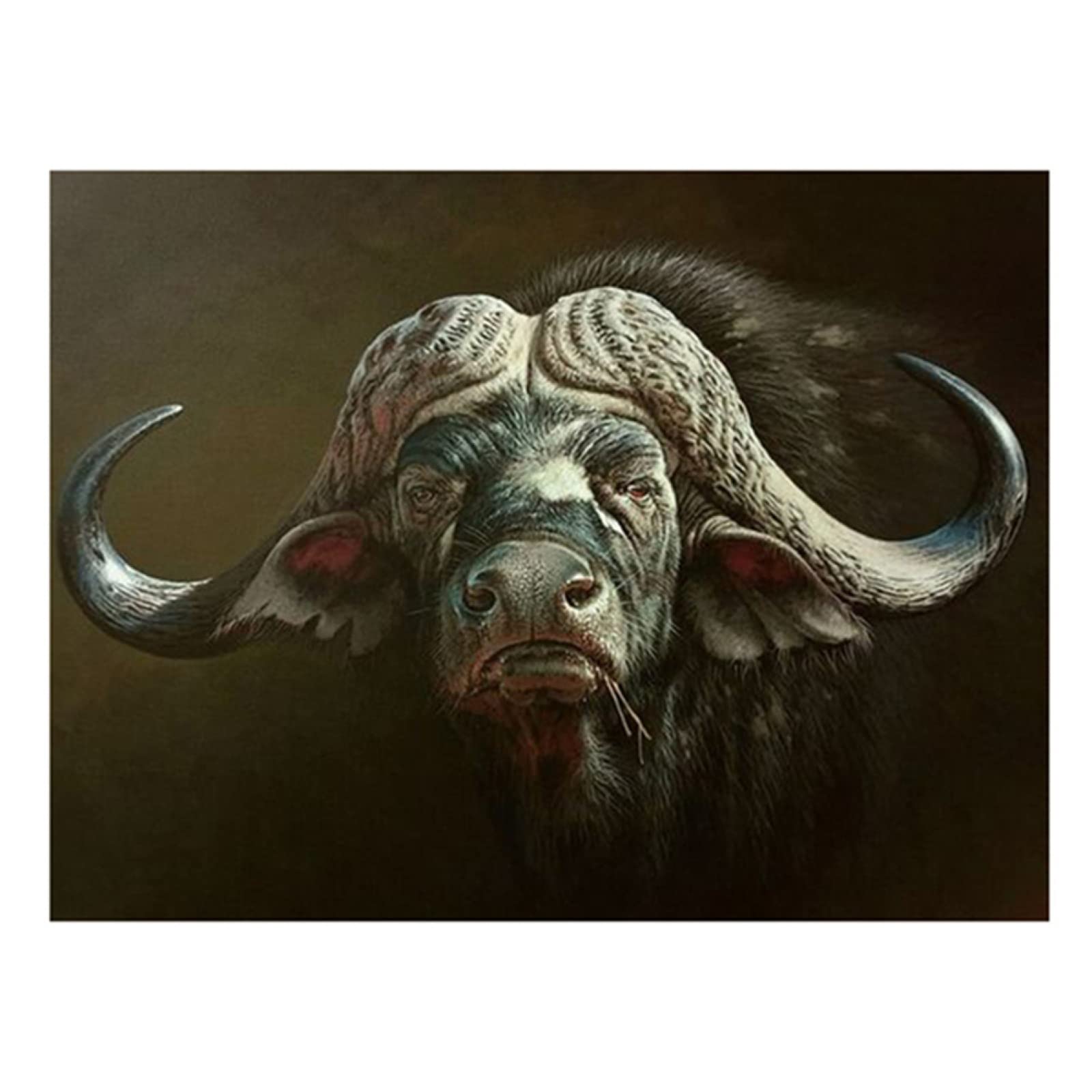 YSCOLOR Diamond Painting 5D Fai Da Te: Bisonte Colorato 30x40cm - Kit Completo Adulti E Bambini - 4