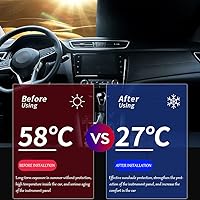 Vista 3 de Parasol para parabrisas de automóvil, ajuste personalizado para Cadillac XT5 2017-2023, plegable, para ventana delantera, accesorios interiores