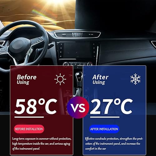 Miniatura 3 de Parasol para parabrisas de automóvil personalizado para Cadillac XT6 2023-2020, plegable, para ventana delantera, accesorios interiores, protector