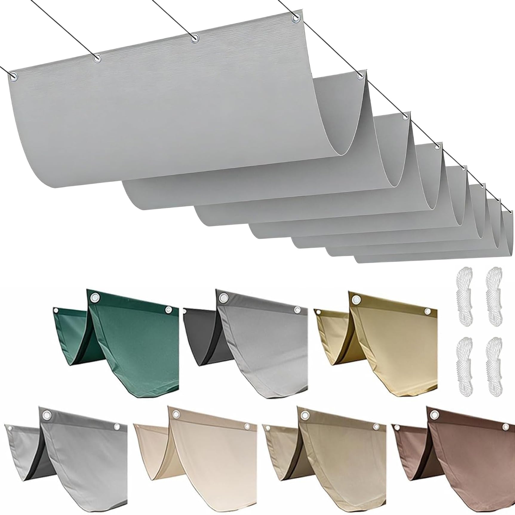 Protection UV 98% avec ce voile ombrage rectangulaire imperméable contre la chaleur