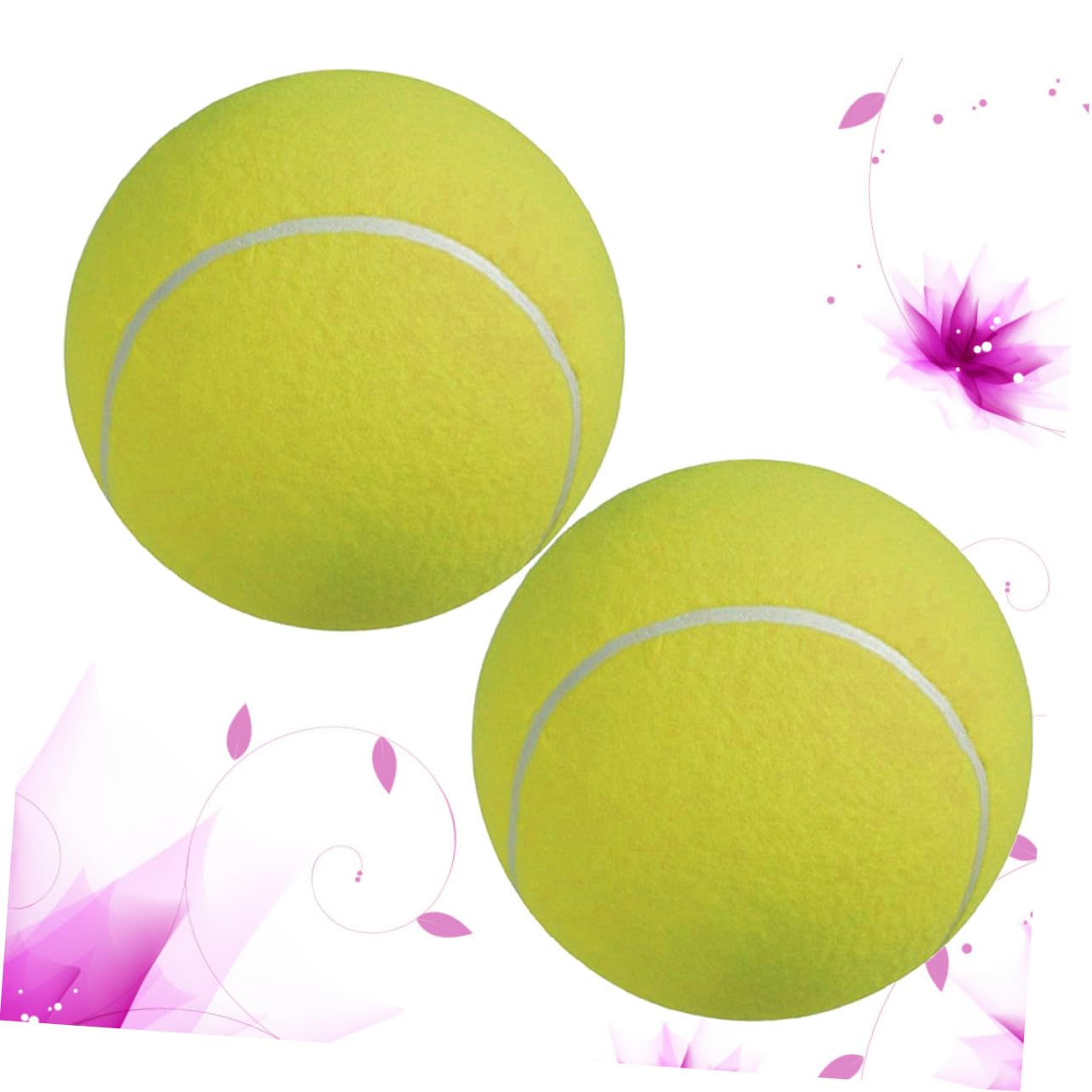 VICASKY Palla da Tennis Gigante 9.5 Pollici 24cm in Gomma e Fibra Chimica con Ago per Gas, Morbida e Flessibile per Cuccioli e Ragazzo Ragazza