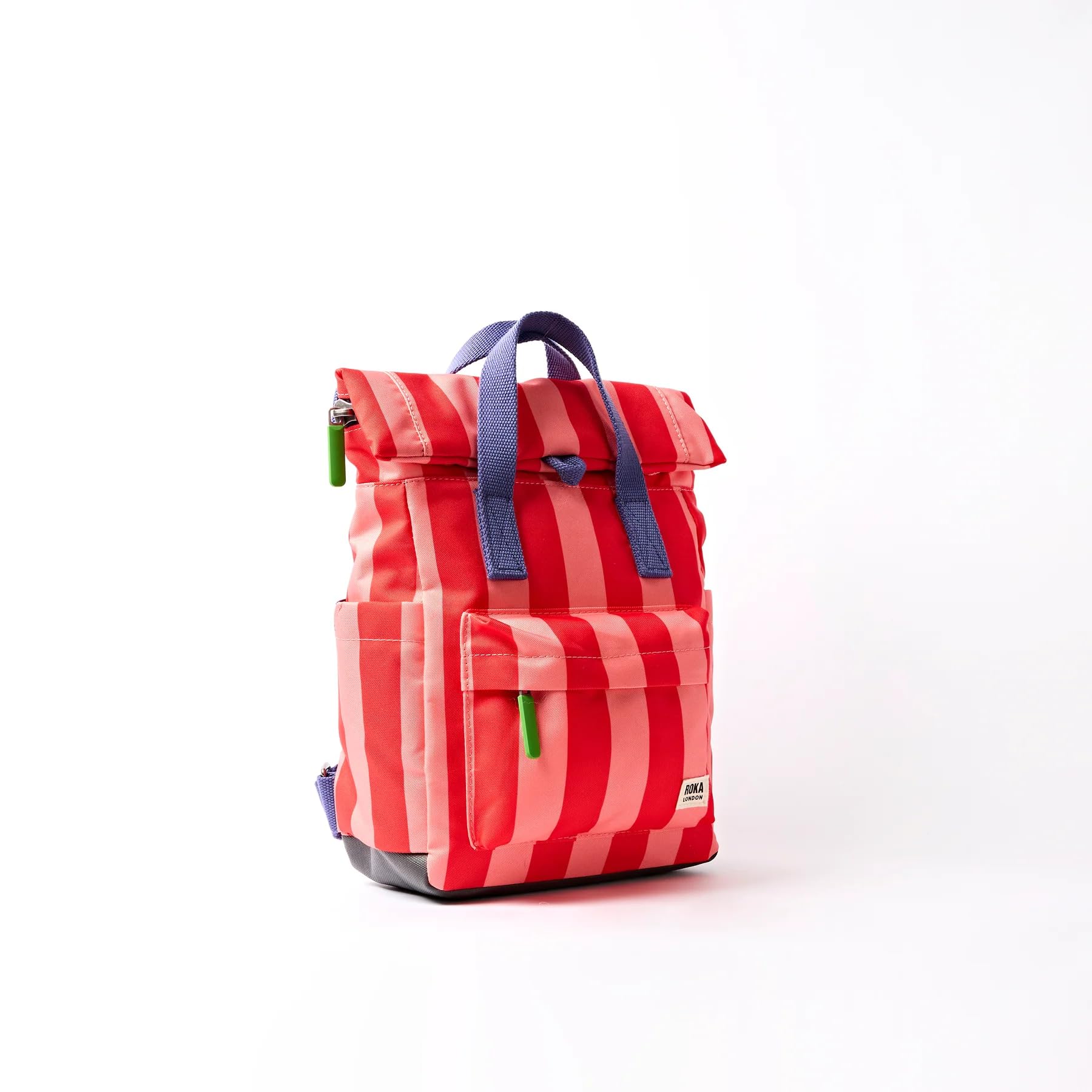 ROKA LONDON, BACKPACK CANFIELD B RECYCLED CANVAS, CIRCUS PRINT, SMALL
