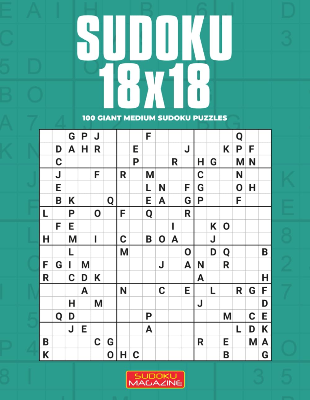 Sudoku 18x18: 100 Giant Medium Sudoku Puzzles