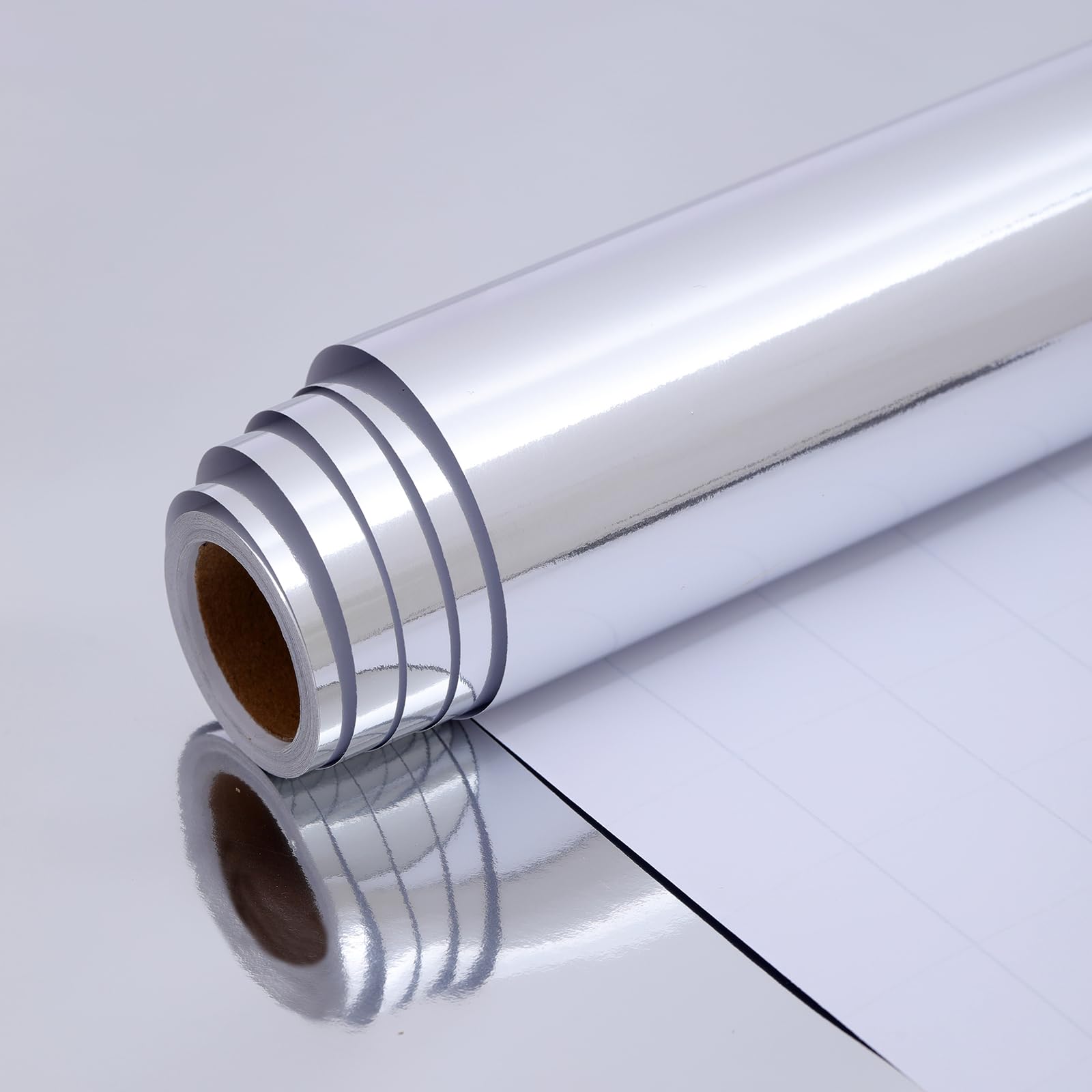 Sliver Wrapping Paper Roll,43cm*10m Sliver Metallic Wrapping Paper,Perfect for Gift Wrapping,DIY Crafts,Wedding, Birthday,Christmas,Baby Shower,Festive Decorations