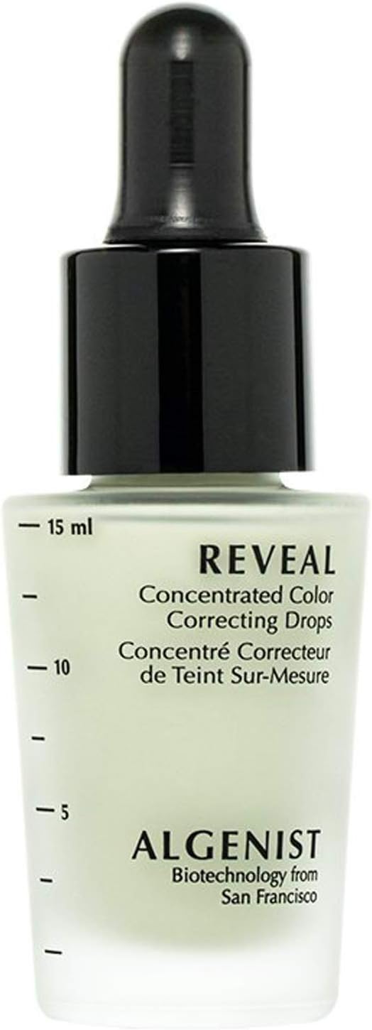 Algenist REVEAL Concentrated Color Correcting Drops - Long-Wearing Serum - Pre-Makeup Primer - Non-Comedogenic & Hypoallergenic (15ml / 0.5oz)