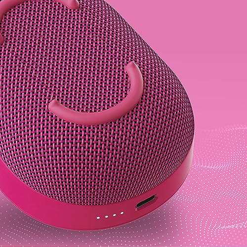 Image of Skullcandy Kilo Wireless Bluetooth Speaker - IPX7 Waterproof Mini Bluetooth Speaker with 24 Hour Battery, Downward Firing Passive Radiator, and True Wireless Pairing - Perfect for Outdoor (Pink)