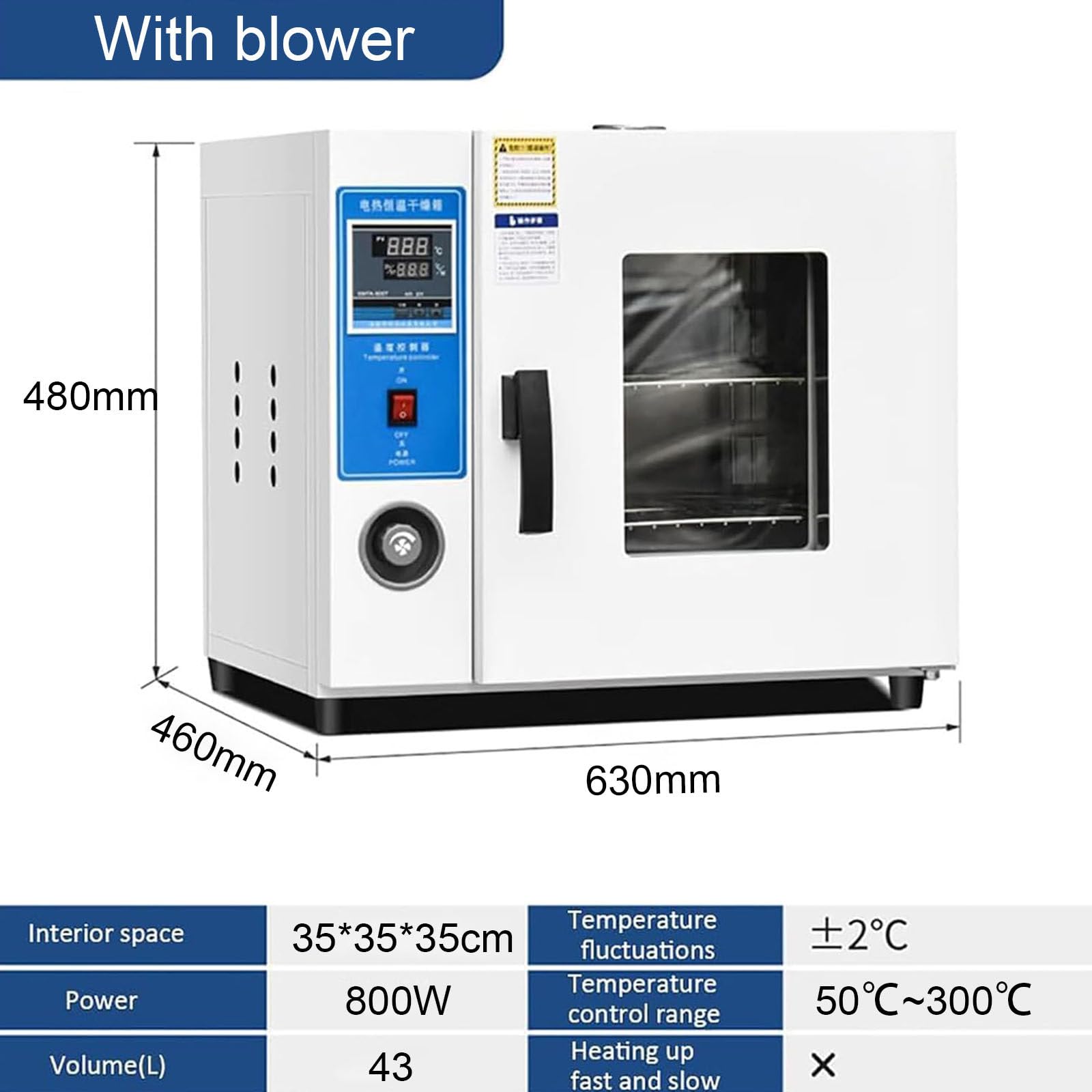 Horno De Secado Rápido A Temperatura Constante con Calefacción Eléctrica, Horno De Secado Rápido A Temperatura Constante para Laboratorio/Industrial, Secador De Aire