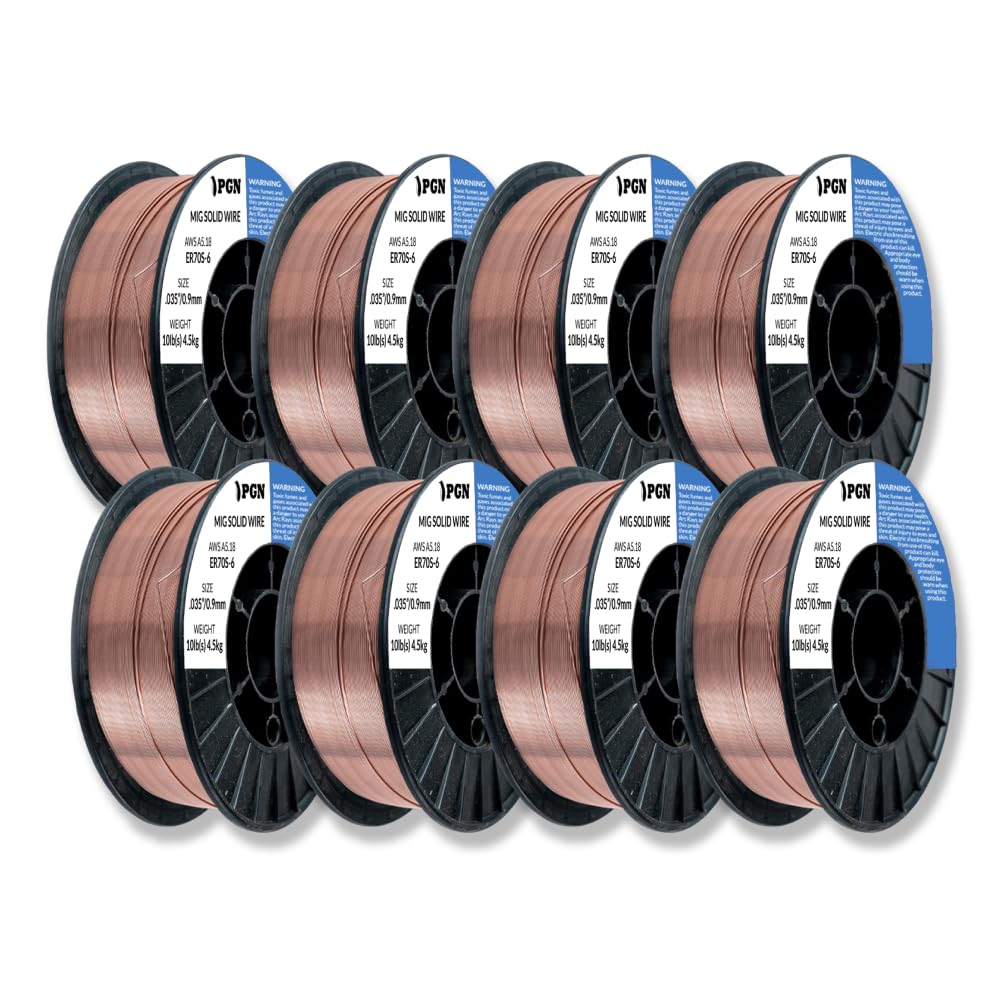 PGN ER70S-6 .035" (8 Pack) Solid MIG Welding Wire - 10lb Spool