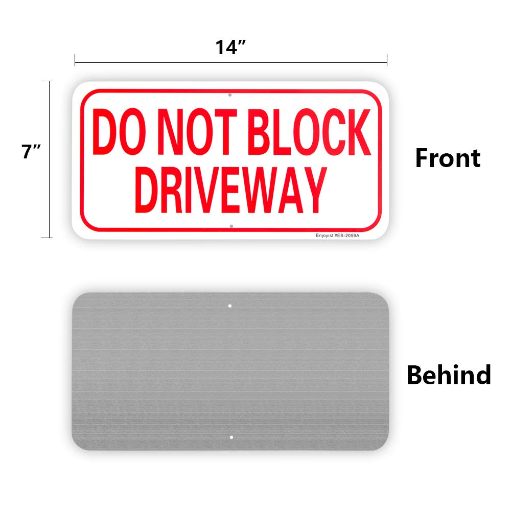 Paquete de 2 letreros reflectantes de aluminio, sin óxido, con protección UV y resistente a la intemperie.