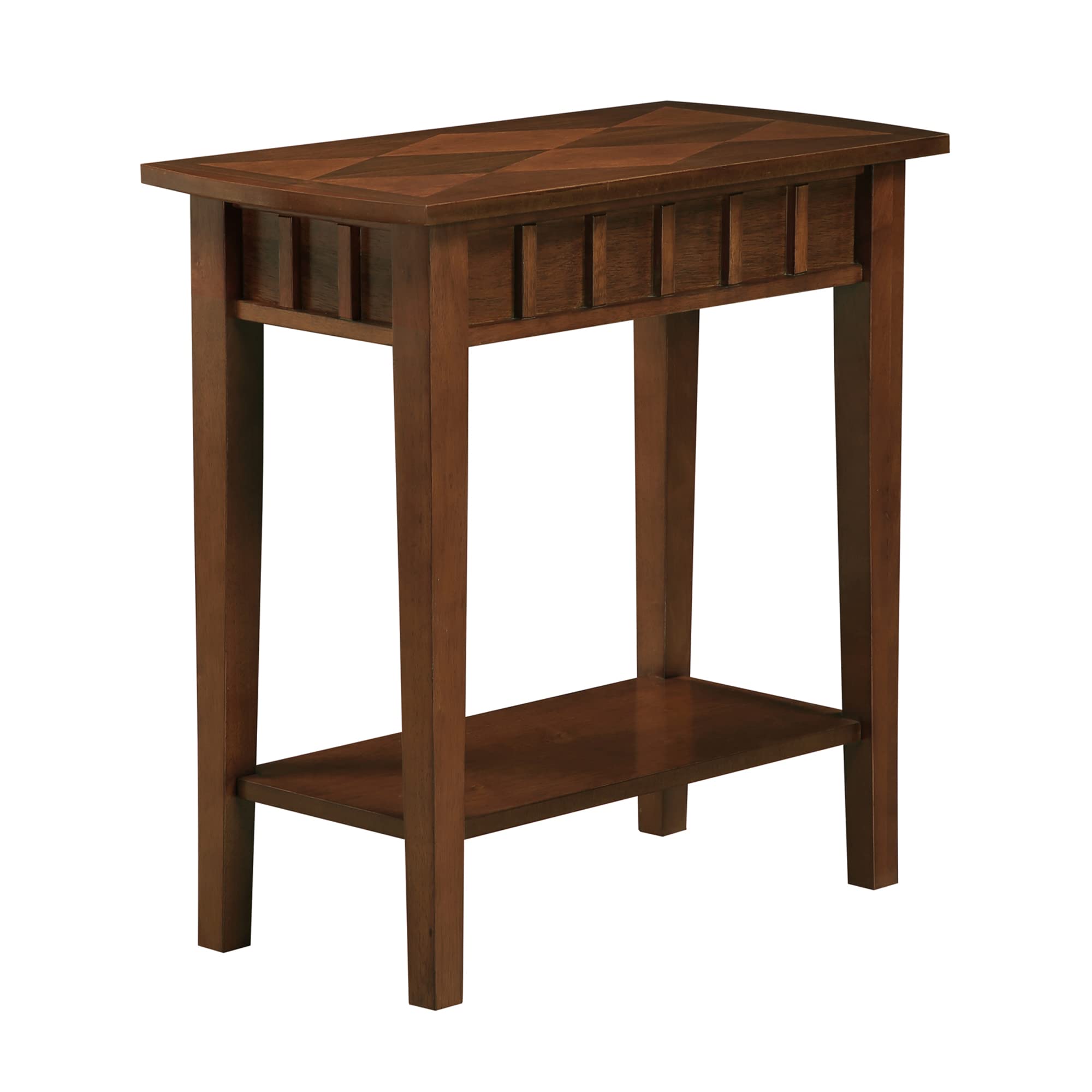 Convenience Concepts Dennis End Table with Shelf, Espresso