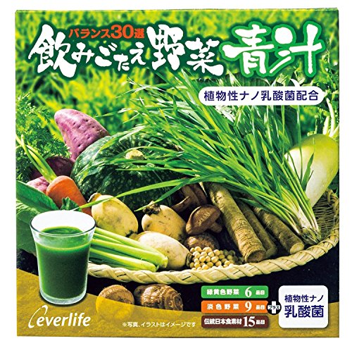 エバーライフ 飲みごたえ 野菜青汁 60包 乳酸菌 配合