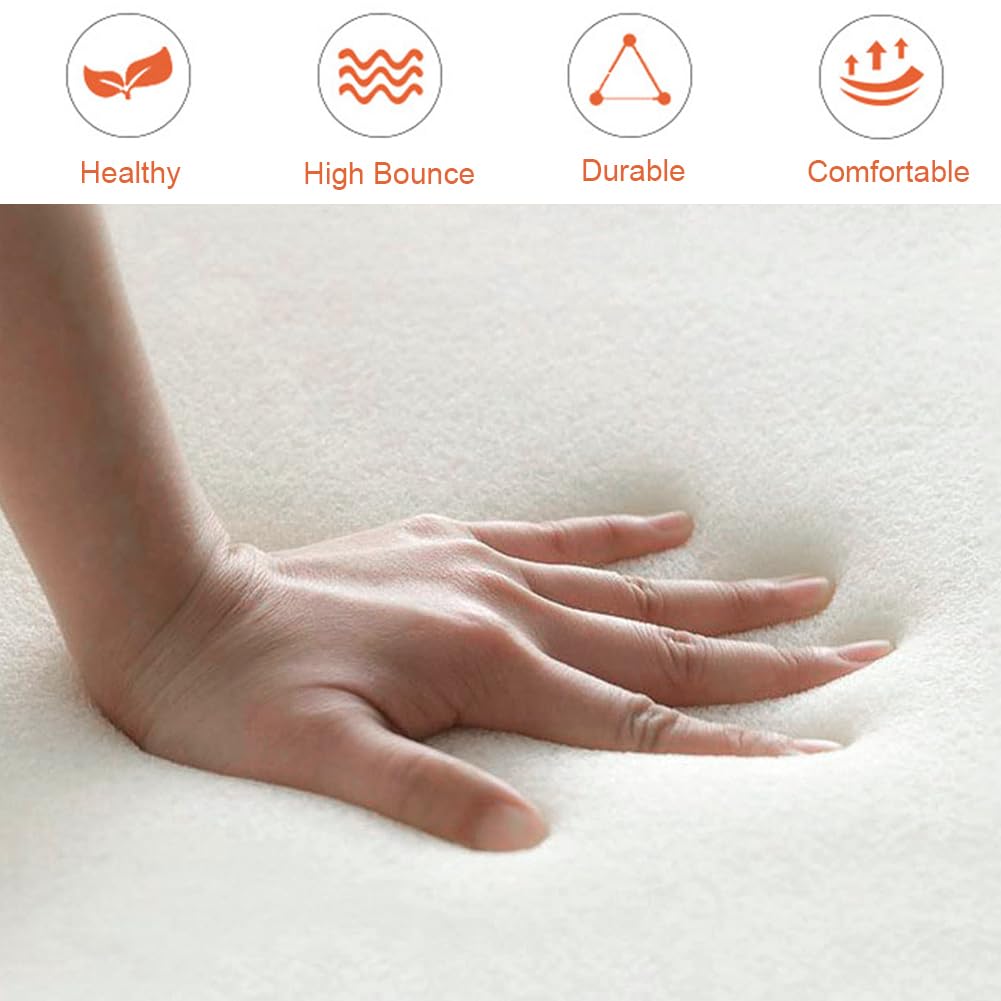 Yuly Mousse De Rembourrage,Épaisseur 3/5/8/10/15cm,Facile à Couper,Coussin De Remplacement En Mousse à Mémoire De Forme Pour Canapé,Chaise,Matelas,Taille Personnalisable (3cm-Taille Personnalisée