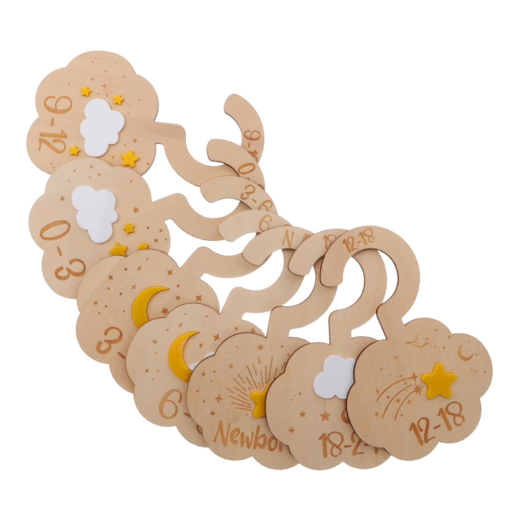 TOYANDONA 35pièces Organisateurs De Vêtements Pour Bébés De Diviseurs Pour Vêtements Mois Pour Chambre Rangement Armoire