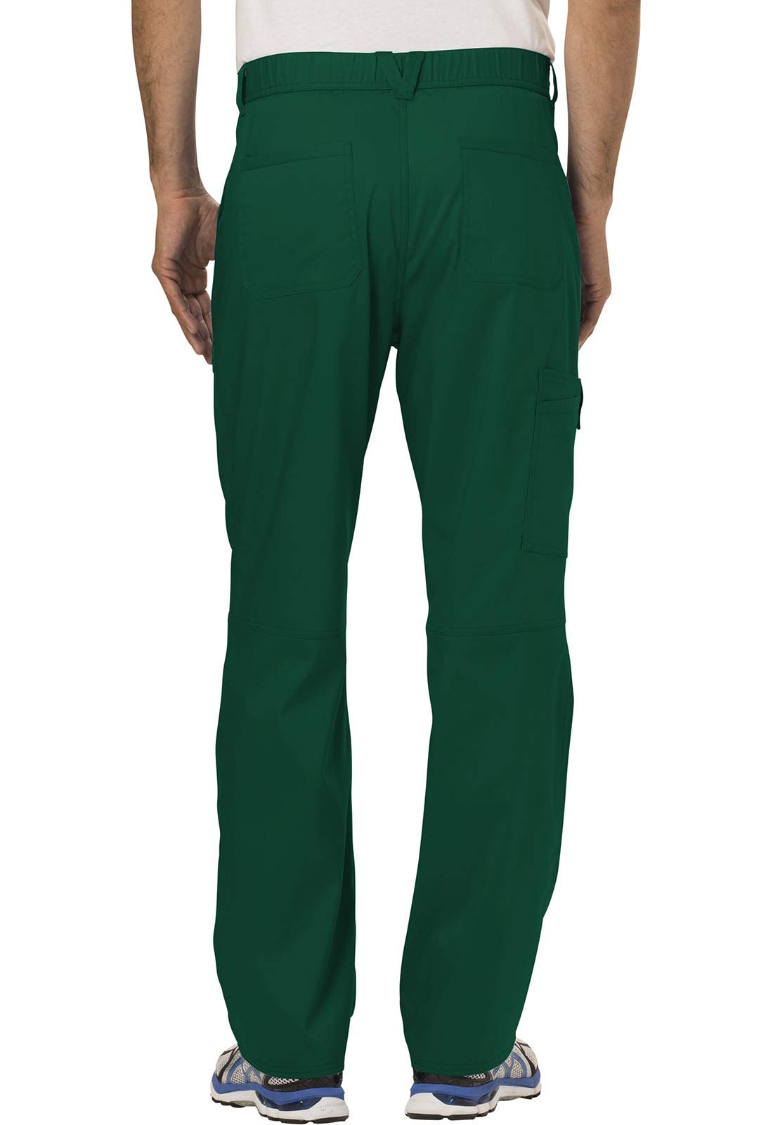 Cherokee Damen-Schlupfkasack Workwear Revolution WW690 Tuckable V-Ausschnitt Top & WW140S Hosenschlitz vorne, Jägergrün, 2XL Oberteil / 3XL kurze Hose