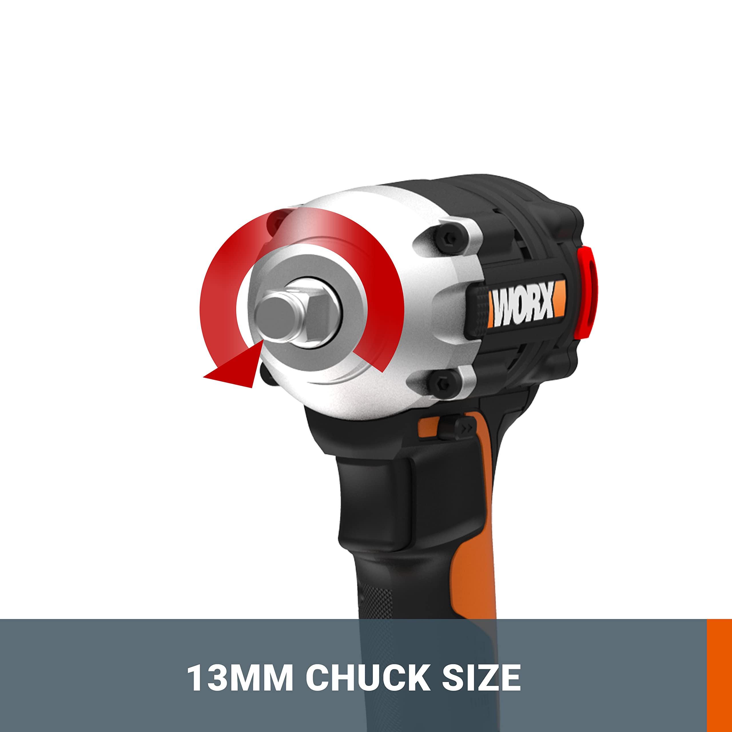 WORX WX272 NITRO avvitatore a percussione 20 V - 300 Nm, 3 vel., luce LED - vari lavori avvitamento - con batteria, caricatore