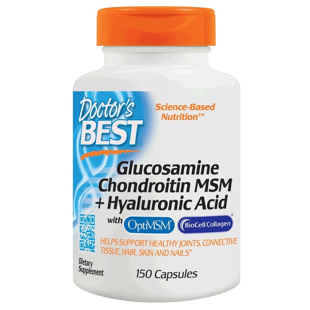 Glucosamine Chondroitin MSM + Hyaluronic Acid,Pack Of 150 Capsules