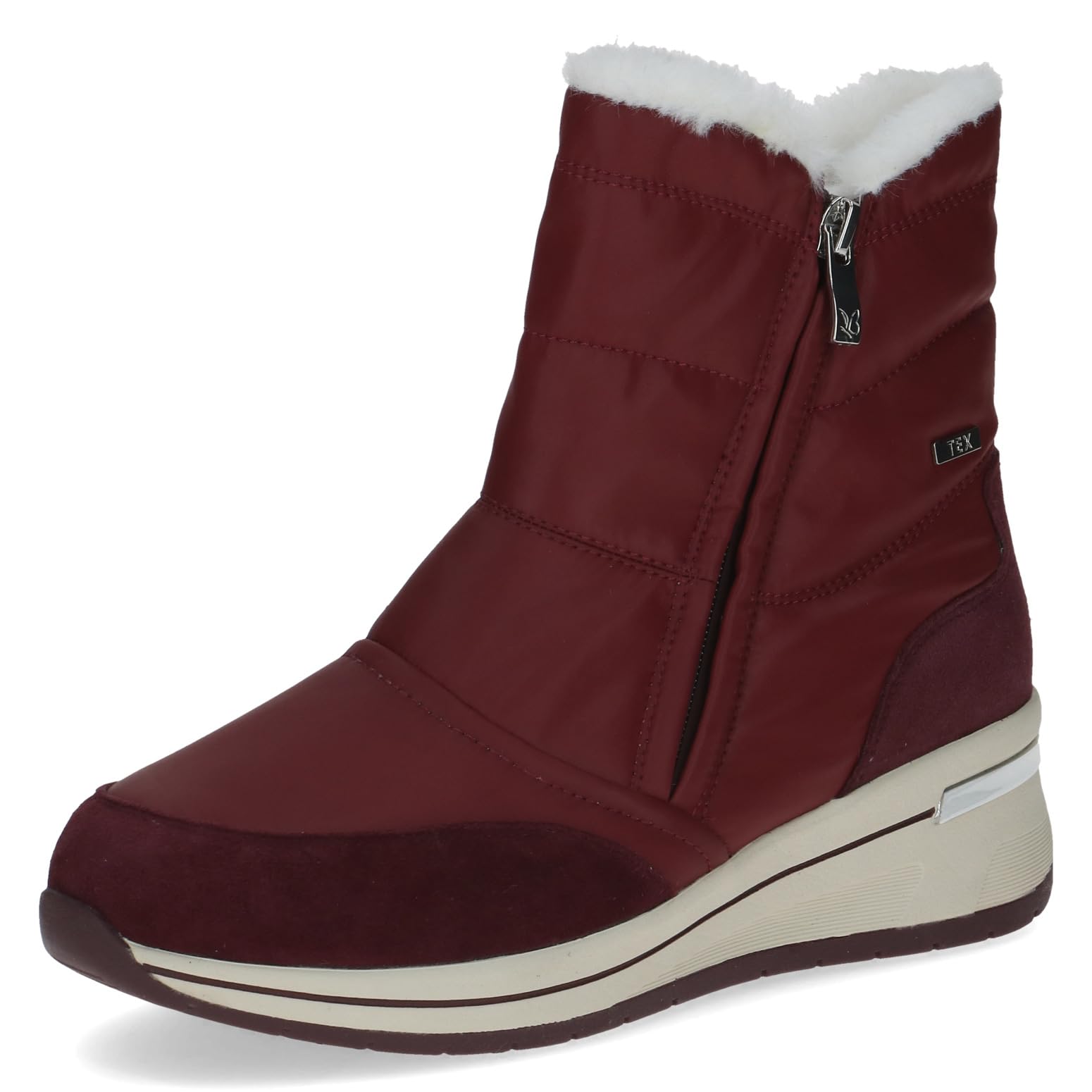 CAPRICE Women's Damen 9-26106-45 Fashion Boot, Bordeaux Comb, 7.5 UK