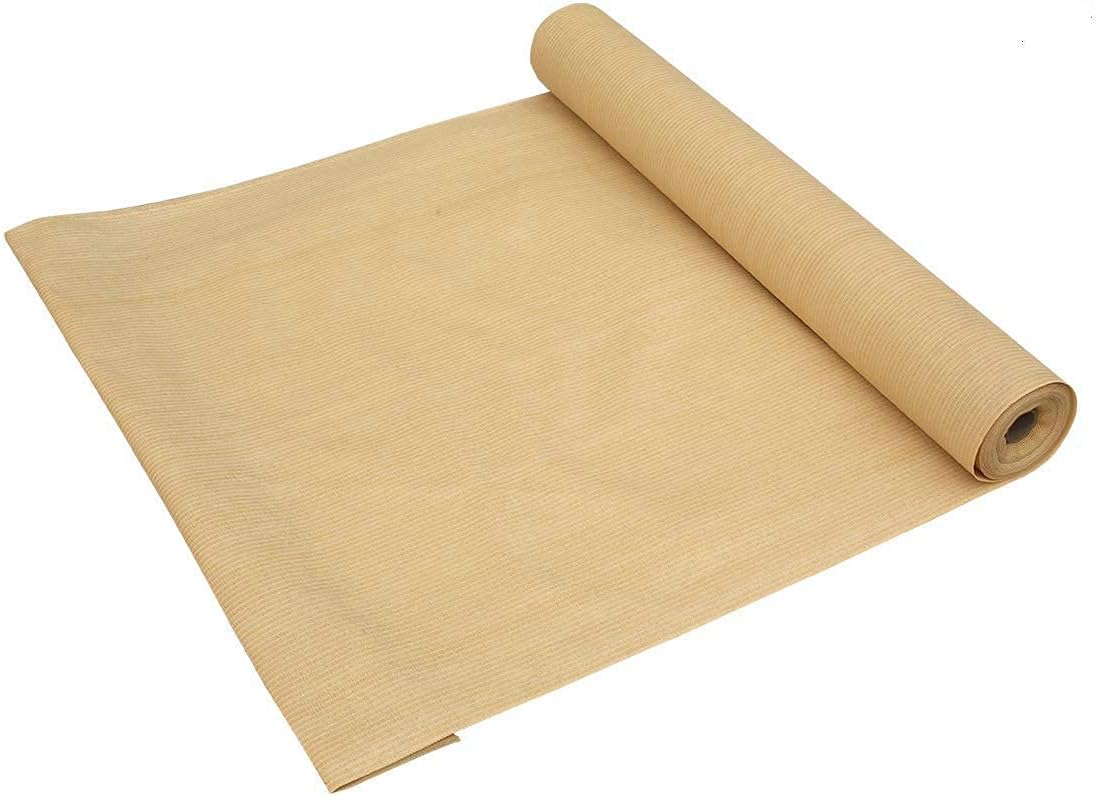 Shatex 90 Sun Shade Fabric, SunBlock Net Mesh Shade with Clips for Pergola Cover