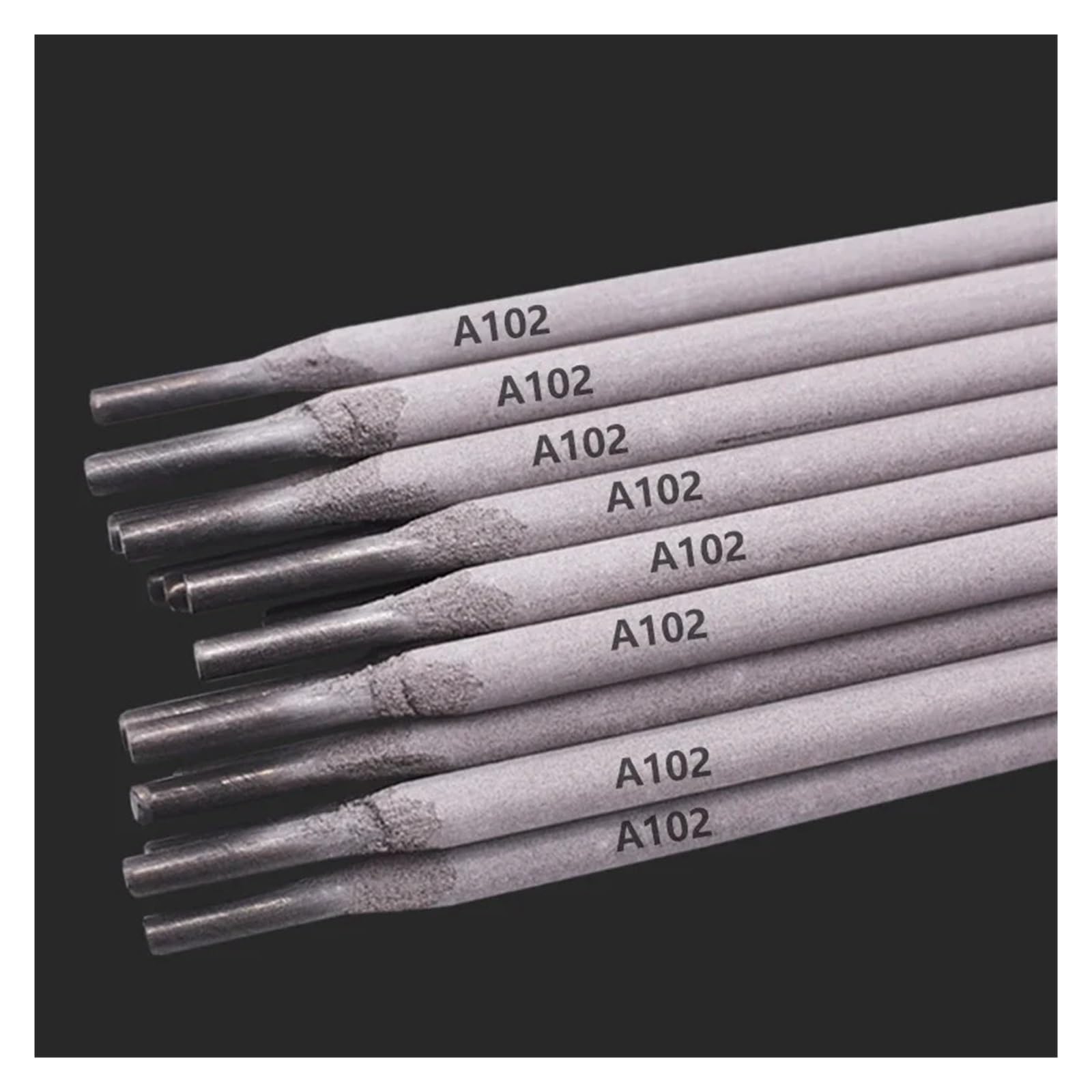 Juego de Varillas de Soldadura, alambres de Soldadura A102 de Alto Rendimiento for soldar estructuras de Acero Inoxidable, Kit de 10 electrodos de Acero Inoxidable(1.6mm)