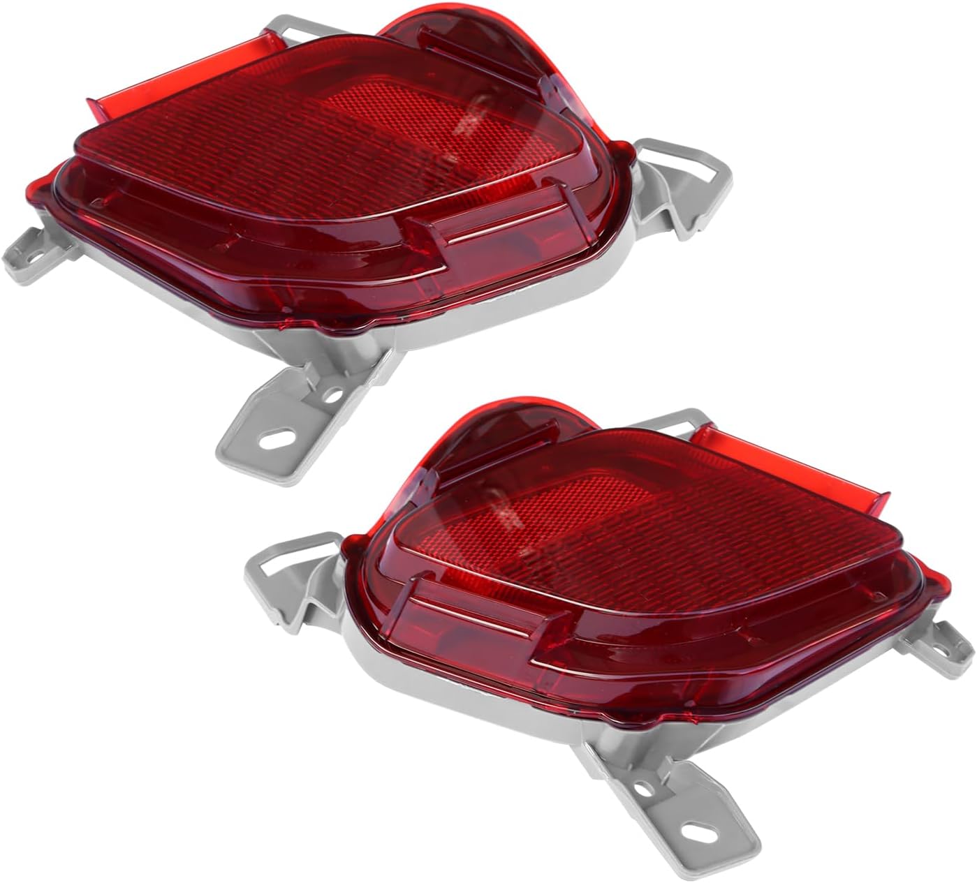 Highlander Rear Bumper Reflector Compatible with 2014 2015 2016 2017 2018 2019 T-o-yot-a Highlander Sport Utility 4-Door 81490-0E020 81480-0E020 (Rear Bumper Left & Right Reflector)