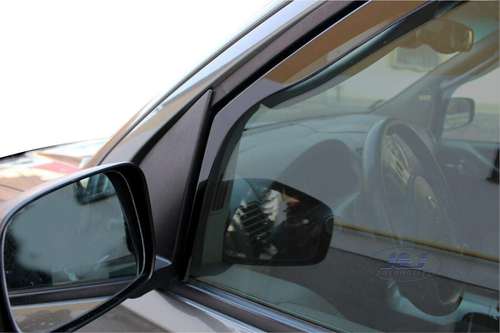 Deflettori Antipioggia Nero per Nissan Pathfinder R51 05-13