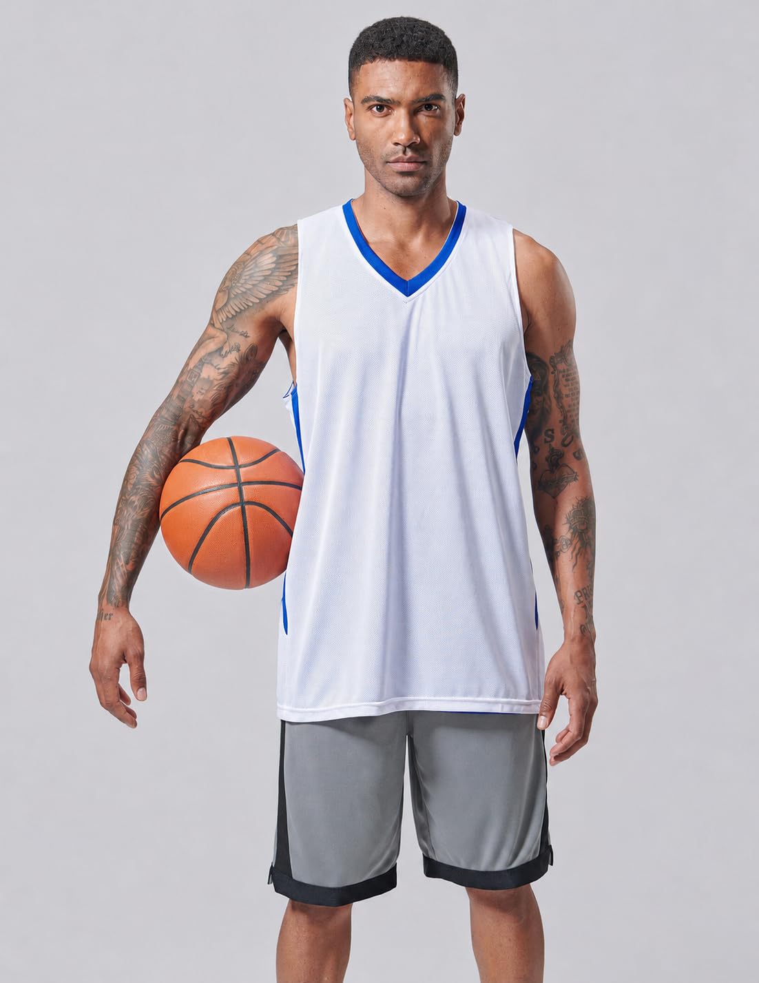 Liberty Imports Reversible Basketball Jerseys Camiseta de Baloncesto para Hombre
