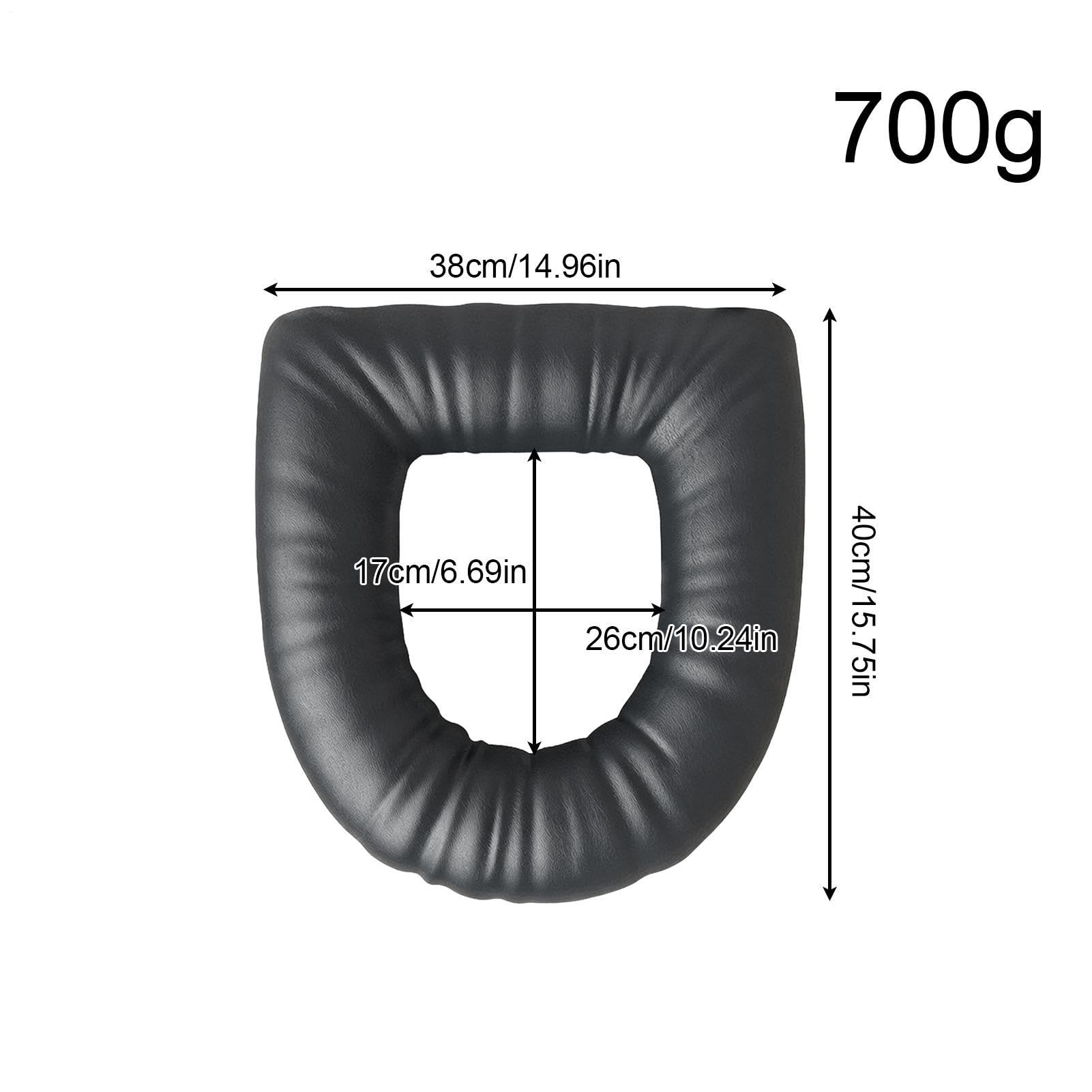 Cuscino per WC: Base impermeabile antiscivolo, sollevatore di altezza imbottito, supporto morbido e confortevole, design durevole e facile da pulire, sollevatore per WC ergonomico, portatile,