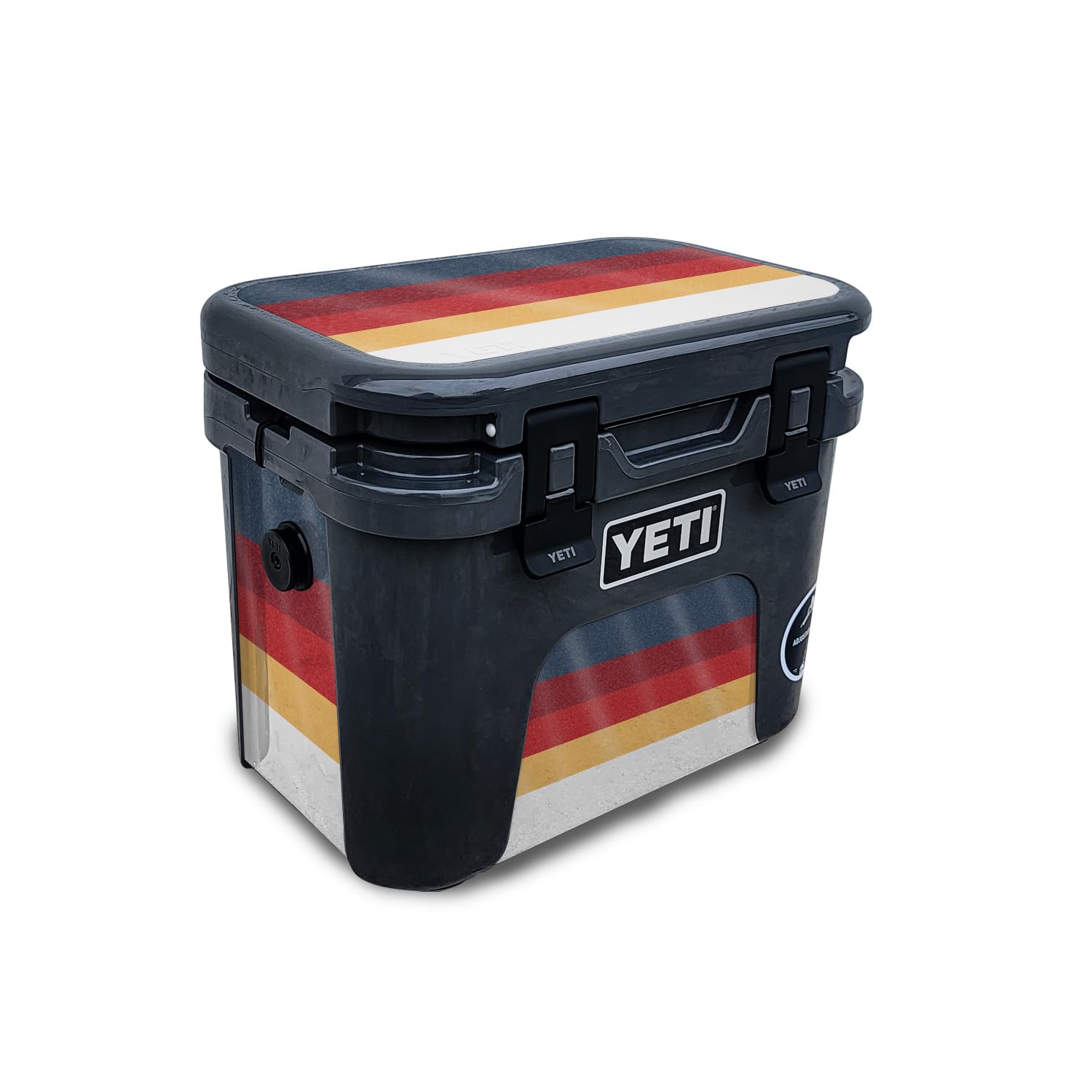 Glossy Glitter Skin Compatible with Yeti Roadie 15 Hard Cooler - Vintage Lines - Premium 3M Vinyl Protective Wrap Decal Cover - Easy to Apply | Crafted in The USA by MightySkins