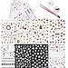 Sipliv 8 fogli adesivi per unghie natalizi e una pinzetta con stick in silicone, adesivi autoadesivi pupazzo di neve alce natale nail art sticker manicure decorazione