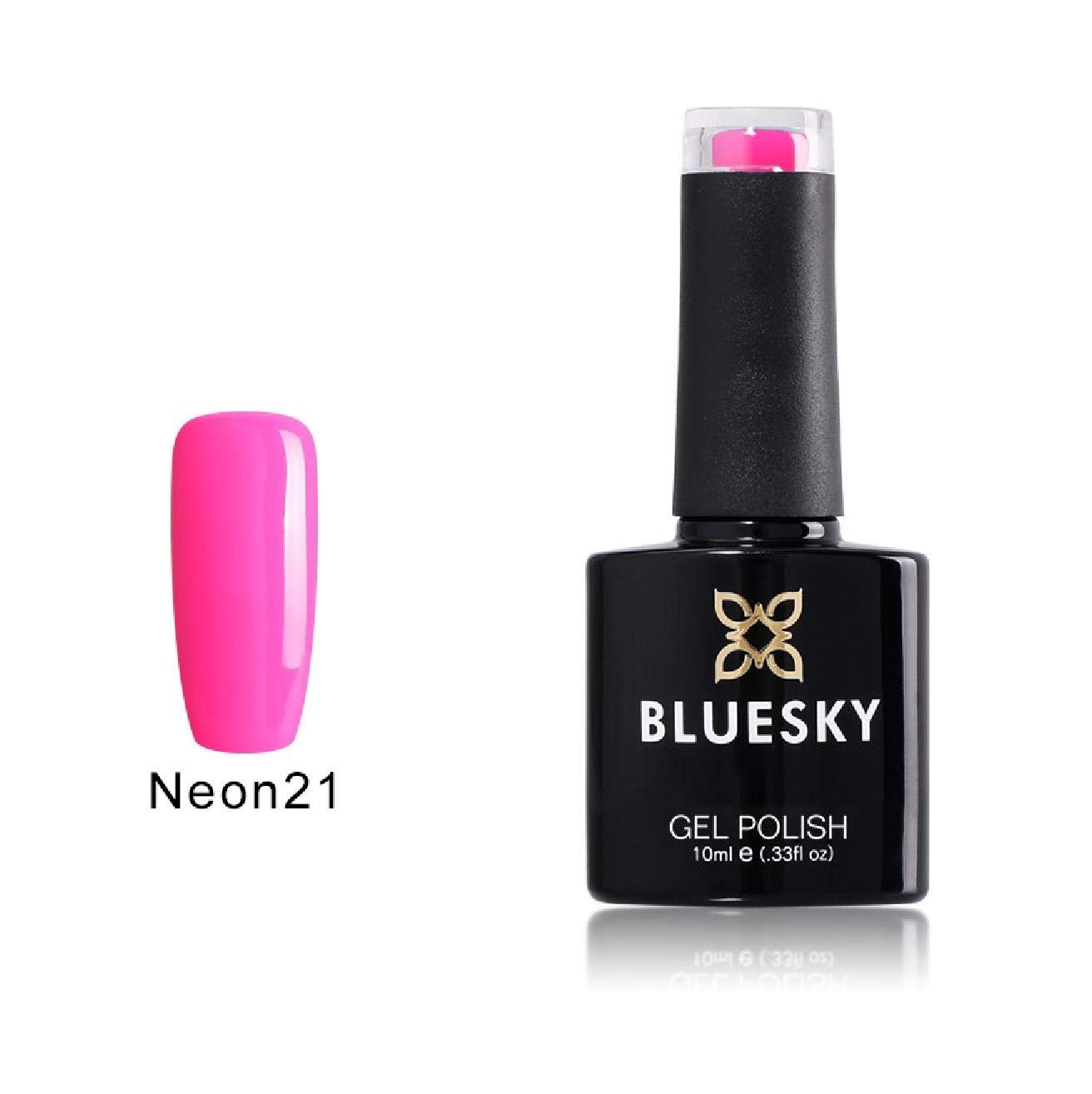 BLUESKY Set di smalti gel, rosa, rosa, nudo, neon e glitter, luccicanti (richiede polimerizzazione sotto lampada UV/LED), 10 ml