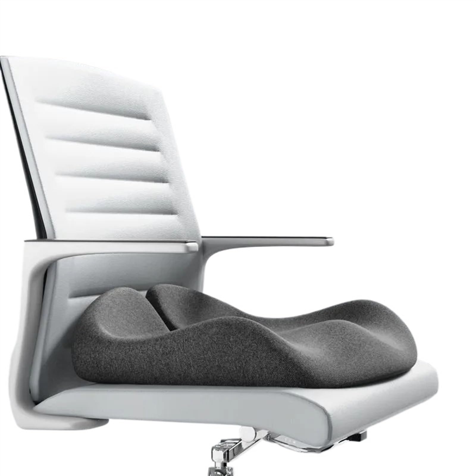 Cojín para coxis Cojin Antiescaras Cojín de espuma viscoelástica en forma de U para asiento, silla de oficina y coche de masaje para sentarse durante mucho tiempo, alivio del dolor en la espalda(Spong