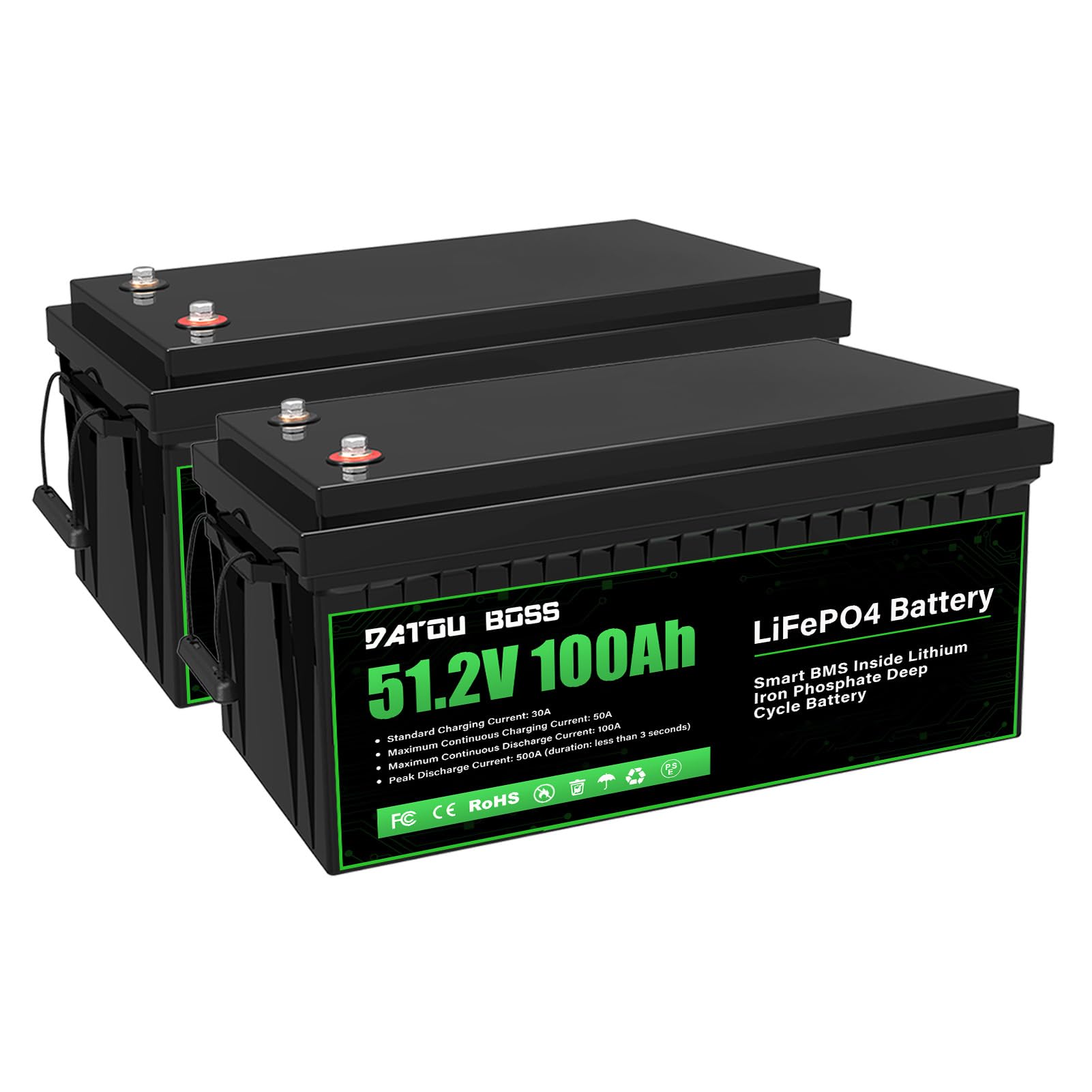 DATOUBOSS 2 batteries Lifepo4 48 V 100 Ah