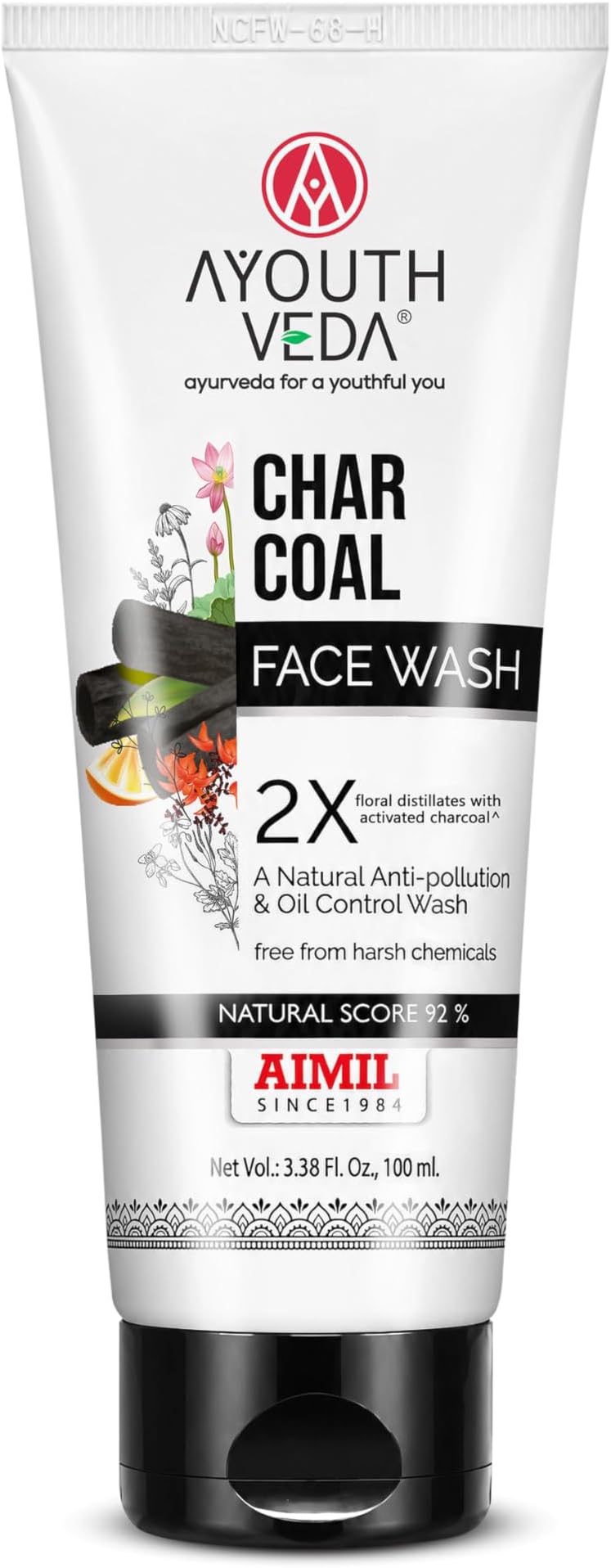 Ayouthveda Charcoal Face Wash 100mL