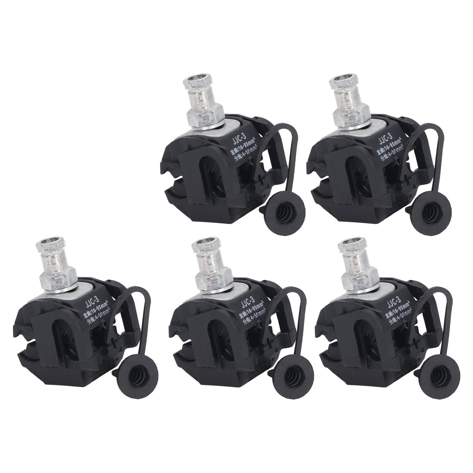 Connecteur de Perçage d'Isolation 5 Pièces 3 Conducteurs sans Dénudage pour Câble Haute Tension 1KV Professionnel
