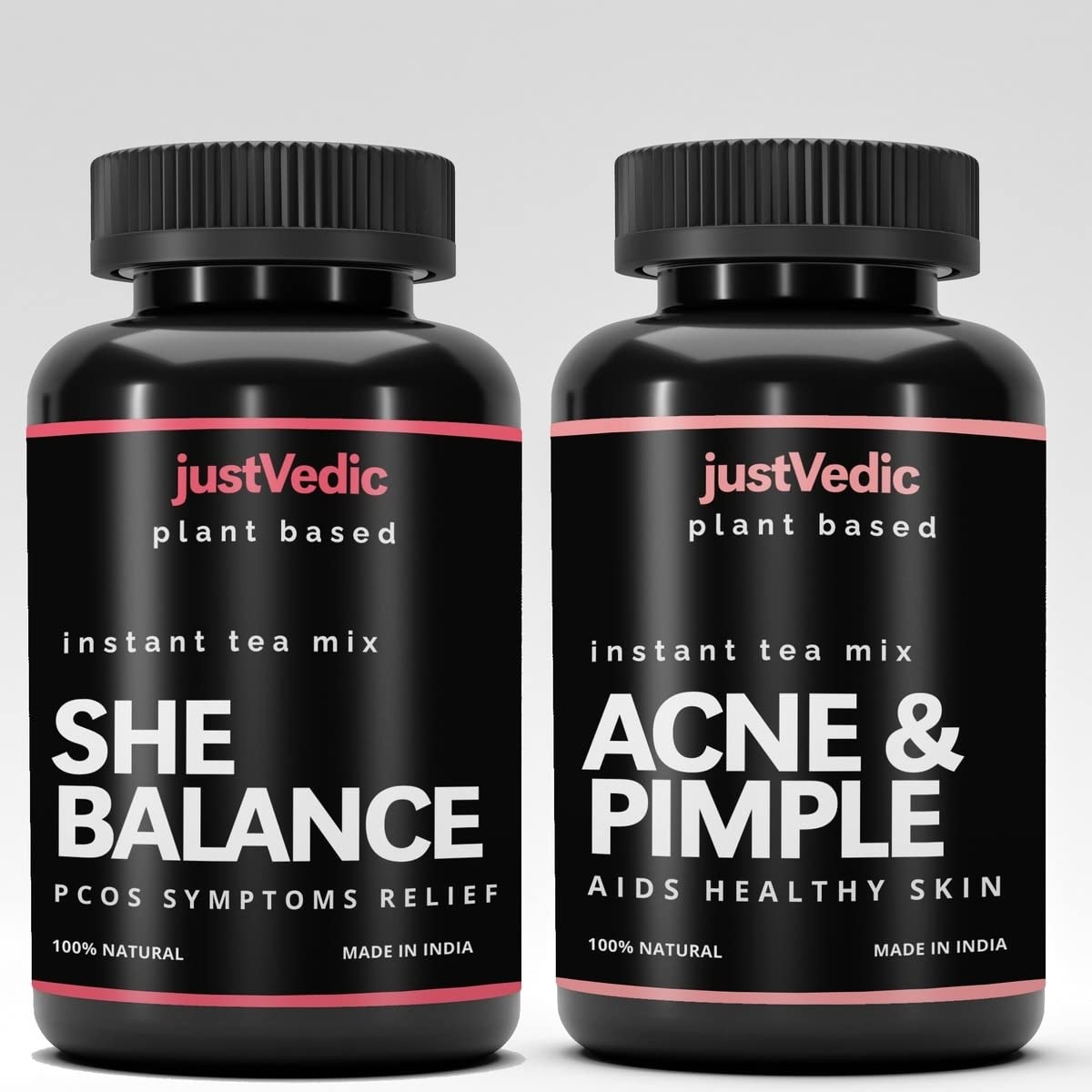 Buy JUSTVEDIC PCOS PCOD Acne Control Combo (3 Months Pack, 2 x 600