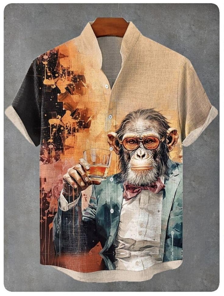 Lycra Fabric Digital Printed Half Sleeve Shirt Multicolour-image-43