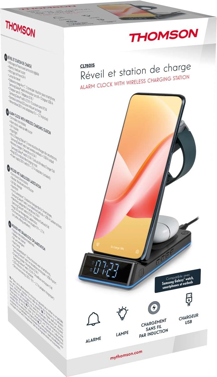 Radio-Réveil Projection Plafond, Radio FM Numérique, Réveil