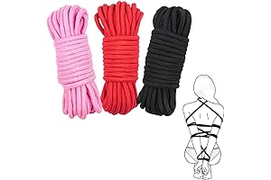 3Pcs Soft Cotton Sex Ropes Bondage Rope Restraint Kit
