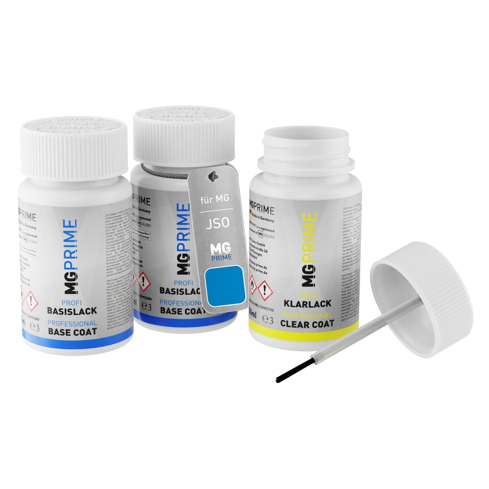 MG PRIME Kit di vernice per ritocchi per MG JSO Sheng Mo Li Ci Lan Metallic/Battersea Blue di base di vernice da 50 ml per flaconcino