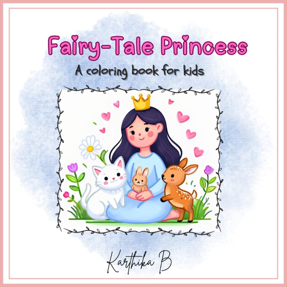 Fairy-Tale Princess: A Coloring Book for Kids