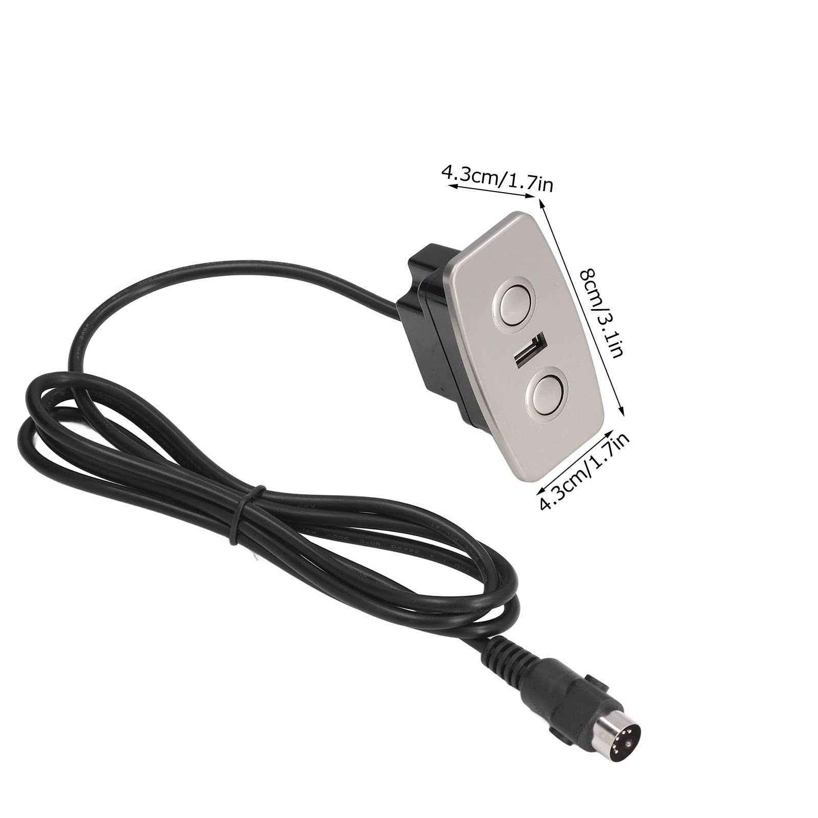 Elektrische Sofa Controller Switch 2 Tasten 5 poliger Liege Stuhl Handschalter Steuerpul für Haushaltsgeräte Verstellbare Liegestühle Power Liegen Hebestühle