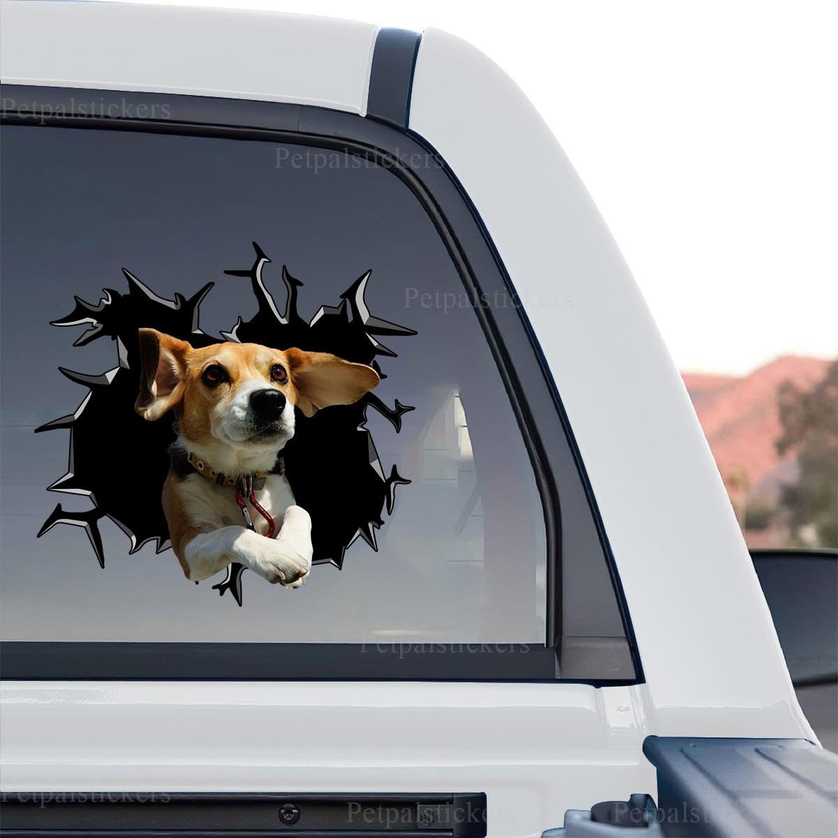 Cute Dog Stickers for Car Window Decals Waterproof Funny Sticker (Beagle Stickers)
