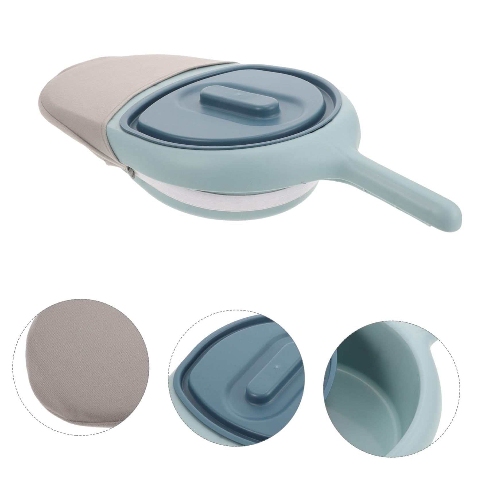 FOMIYES Padella per Pazienti Allettati in Plastica, Forma Rotonda, Facile da Pulire e Resistente, Design Compatto per Anziani e Donne in Casa e Auto Colore Casuale