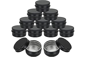 50 Pack 1 oz Aluminum Tins with Lids