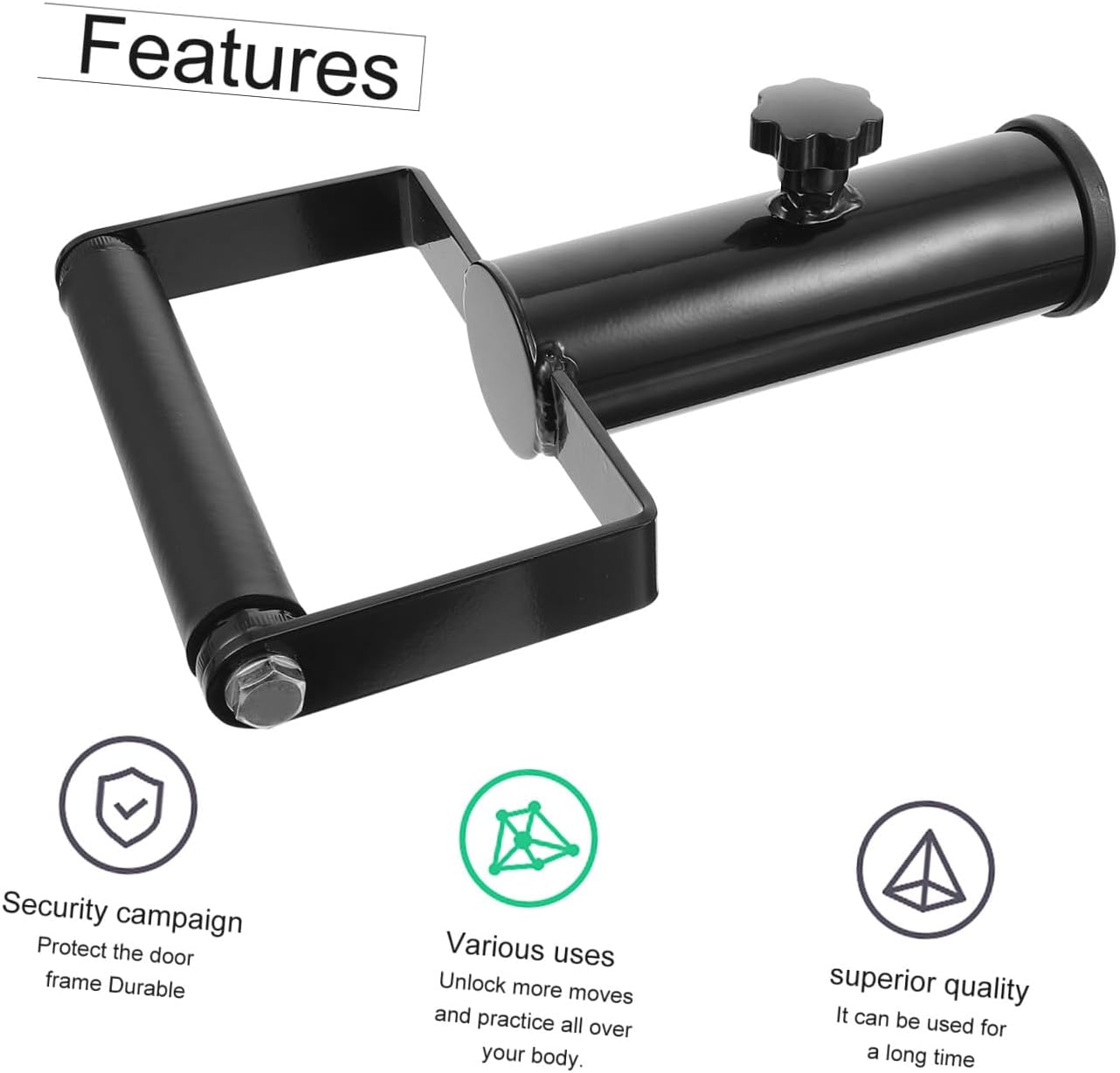 Mipcase Barbell Handle for Shoulder Muscle Training Multi-Functional Grip Tool for Gym Home Office Workouts Compatible with Barbells and Fitness Equipment