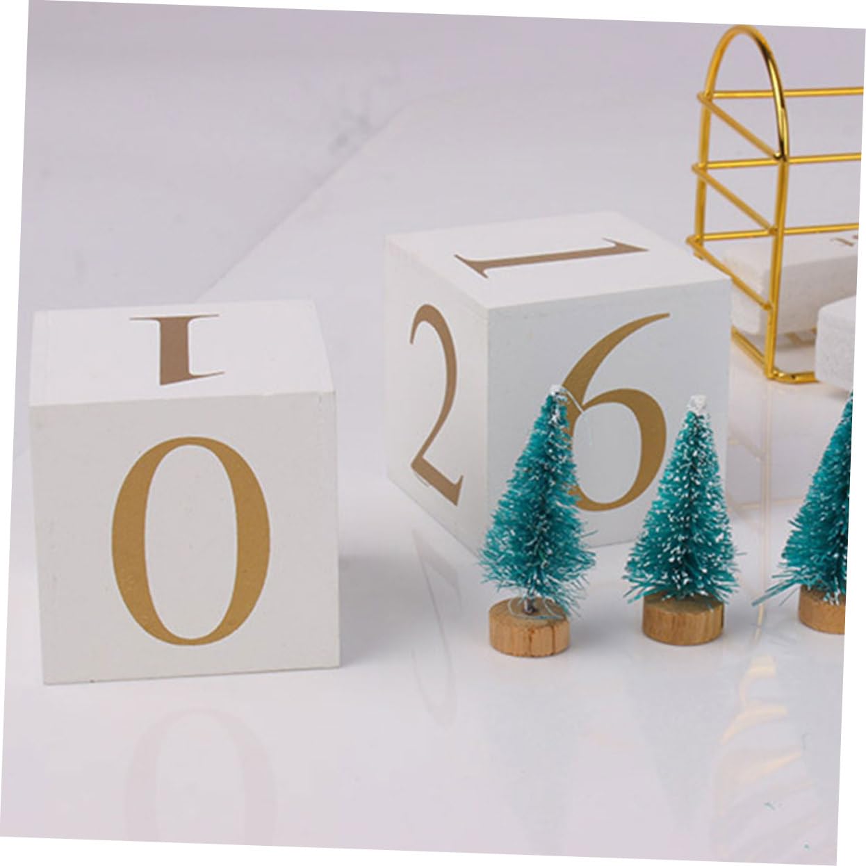 Operitacx Calendario da Tavolo Blocchi Calendario Continuo da Tavolo Riutilizzabile Decorazione per Ufficio e Casa